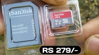 SanDisk Ultra 16GB Memory Card Unboxing amp Full Review [upl. by Ttelracs]