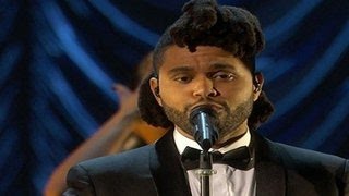 Oscar Awards 2016 The Weeknds Performance At The 2016 Oscars Was Amazing [upl. by Schaaff189]