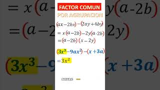 factor común por agrupación de terminos part2 mathace shorts matematica pitágoras [upl. by Swope]