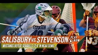 Salisbury vs Stevenson  2013 Laxcom College Highlights [upl. by Gregor]