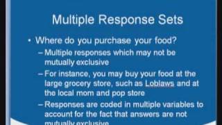 Multiple Response Sets in SPSS [upl. by Harness]