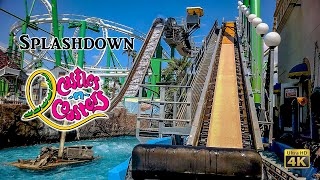 2022 Splashdown Log Flume On Ride 4K POV Castles N Coasters [upl. by Allimrac]