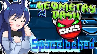 VTuber Beats Spacelocked By LaserBlitz  Geometry Dash [upl. by Enimzzaj]