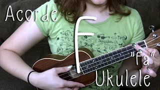 Ukulele Acorde F  Fa [upl. by Hukill]