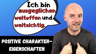 Charaktereigenschaften  wichtige Adjektive  Deutsch lernen  A2 B1 B2 [upl. by Ten262]