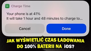 Jak zobaczyć ile trzeba czasu do naładowania baterii w iPhone iPad iOS skróty [upl. by Ecnarretal]