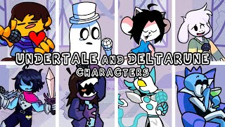 FNF Zavodila but Every Turn UNDERTALE and DELTARUNE Character Sings It [upl. by Averil]