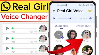 Real Girl Voice Changer App For Whatsapp  Change Voice Male To Female  Whatsapp Voice Changer 2021 [upl. by Jaclin]