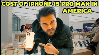 Finally Iphone 15 Pro Max Le Hi Liya  Cost Of iPhone 15 Pro Max In America  Apple Store Menlo Park [upl. by Aicilaanna]