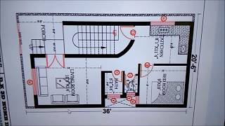 20X36 HOUSE PLAN [upl. by Dadinirt]