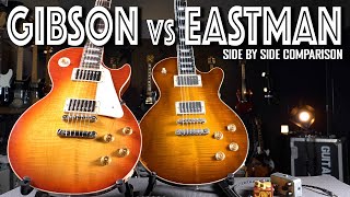 Eastman SB59 vs Gibson Les Paul Std  Side By Side Comparison [upl. by Alimak]