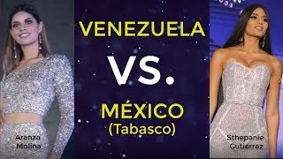 MÉXICO Tabasco VS VENEZUELA EN MISS UNIVERSO [upl. by Terina954]