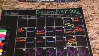 What is Chalk Board Monthly Calendar [upl. by Sussna]