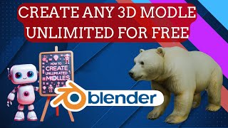 How To Create Unlimited 3D Modles With AI In Blender [upl. by Assyla]