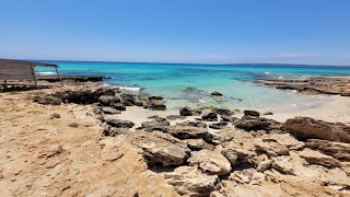 2024 Beach Walk Playa de Migjorn Formentera Island in Spain [upl. by Diaz779]