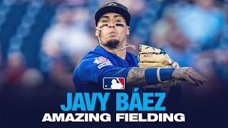 Javy Baez  El Mago in the field Fielding Highlights 2019 [upl. by Yllib472]