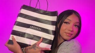 ASMR I SPENT 400 AT THE SEPHORA ROUGE SALE 2024 ✨ [upl. by Genovera]