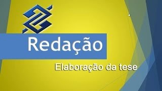 Concurso Banco do Brasil  Redação  Aula 5 de 12 [upl. by Jillane]