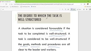 Fiedlers Contingency Theory of Leadership [upl. by Lozano770]