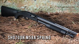 Shotgun Airsoft M58A Spring  Ventureshop [upl. by Delsman568]