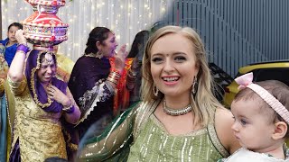 DANCING WITH MUMMY JI AT OUR JAGGO EVENT  Punjabi Wedding Vlog [upl. by Ardnajela]