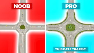 How to Build the Best Roundabout in Cities Skylines 2  This eats traffic [upl. by Julius]