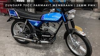 Zundapp 70cc Parmakit membraan  26mm PWK  4K [upl. by Erich]