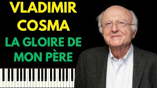 VLADIMIR COSMA  LA GLOIRE DE MON PÈRE HABANERA  PIANO TUTORIEL [upl. by Hebe]