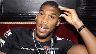 ANTHONY JOSHUA ON WATCHING KO LOSS TO ANDY RUIZ JR quotI WATCH IT WITH PAINquot [upl. by Wardle]