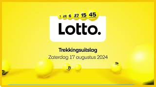 Lotto trekkingsuitslag 17 augustus 2024 [upl. by Kinata]