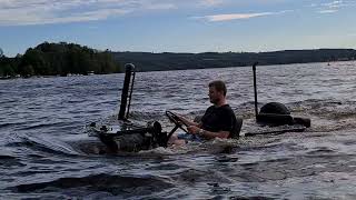 m38a1 jeep driving in water with fording kit [upl. by Fayre]