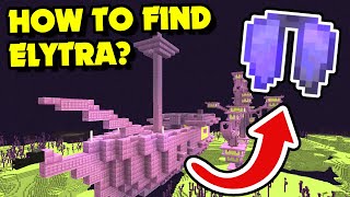 How to GET ELYTRA in Minecraft 120 Find Elytra Wings  For NewReturning Players Java amp Bedrock [upl. by Fleeta]