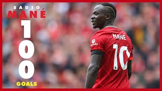 Sadio Manes 100 Liverpool goals  Arsenal celebration Everton late winner amp Munich stunner [upl. by Ralat]