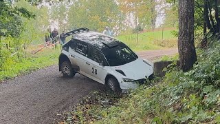 Rally Vetlanda 2024 I Sladd Avåkningar Action Kriser I [upl. by Yruy119]