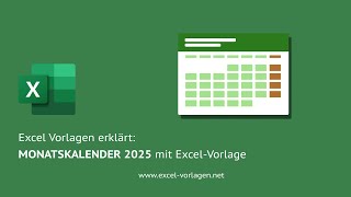 Kostenloser Monatskalender 2025 – Excel amp PDF zum Herunterladen 📆 [upl. by Schilling]