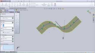 1 SolidWorks Surface Tutorial Extrudeded Surface pt1 [upl. by Hayifas439]