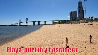 Corrientes capital recorro su extensa costanera puerto y playas 2024 😂🖐 [upl. by Wootan686]