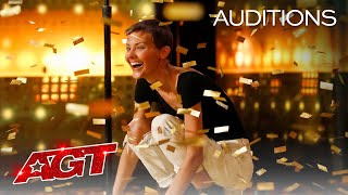 Golden Buzzer Nightbirdes Original Song Makes Simon Cowell Emotional  Americas Got Talent 2021 [upl. by Noid]