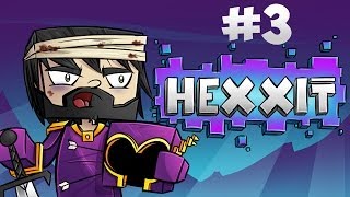 Minecraft  Hexxit  Ep 3  Settling In [upl. by Alleon894]