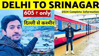 Delhi To Srinagar 🌨️⛷️⛄️🎿  Delhi To Srinagar By Train 🚂  Delhi To Kashmir By Train ❄️🎿🌨️ [upl. by Almire]