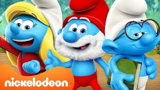 Smurfs Season 1 Marathon 🔵  60 Minute Compilation  Nicktoons [upl. by Shirl]