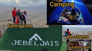 Lets go camping UAE  Camping at Jebel Jais  Outdoor Grill while Camping  Family friendly spot [upl. by Borg]