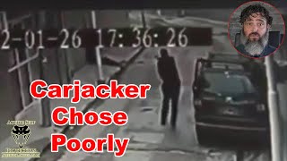 Carjacker Briefly Regrets Picking The Wrong Guy To Try [upl. by Dole639]