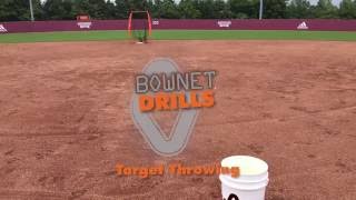 Bownet Drills  Target Throwing Practice with the Bownet Infielder Training Net [upl. by Roeser]