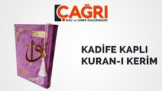 Kadife Kaplı Kuranı Kerim  Çağrı Hac ve Umre Malzemeleri [upl. by Dranreb779]