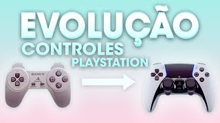 A Evolução dos controles Playstation Do PS1 ao PS5 [upl. by Devine31]