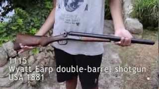 Denix Wyatt Earp double barrel shotgun USA 1881 [upl. by Nwahsar]