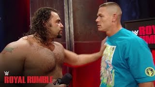 John Cena gets into an altercation with Rusev  WWE Network Exclusive [upl. by Einnek]