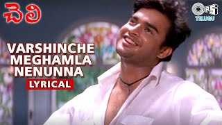 Varshinche Meghamla Nenunna Lyrical Video Song  Cheli Movie  Madhavan  Reema Sen  Harris Jayaraj [upl. by Repmek]