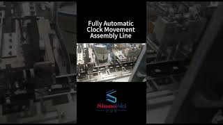 Automatic Clock Movement Assembly Line machine automatic factory youtubeshorts [upl. by Tahpos654]